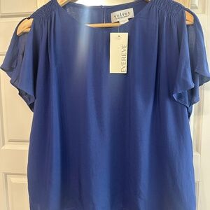 Royal Blue Evereve Short Sleeve Top NWT (45% off)